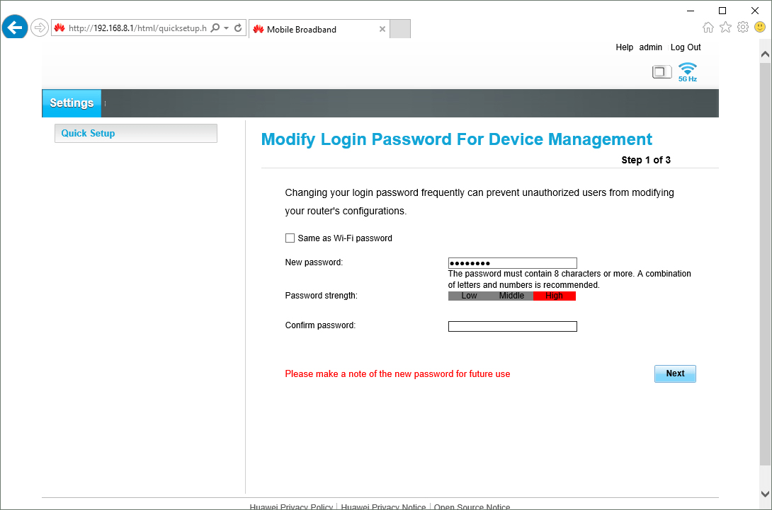 Click the field next to 