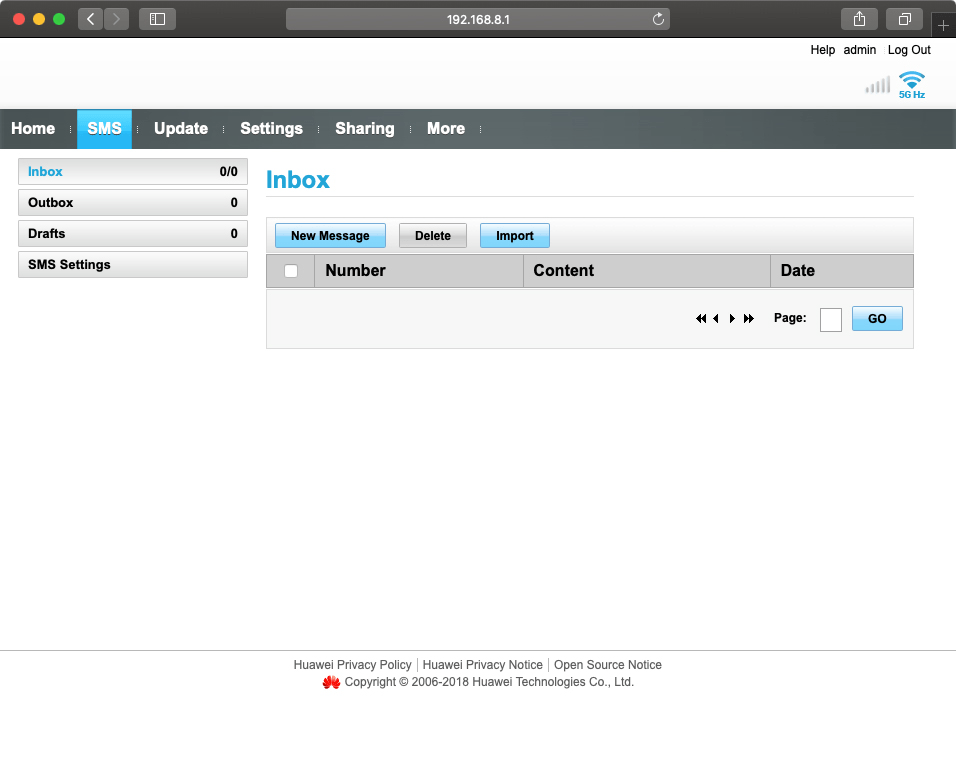 In SMS you can send and read text messages.