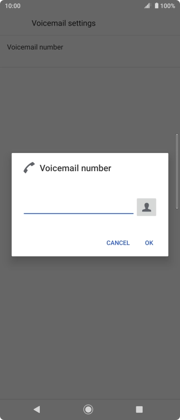Key in +447836121121 and press OK.