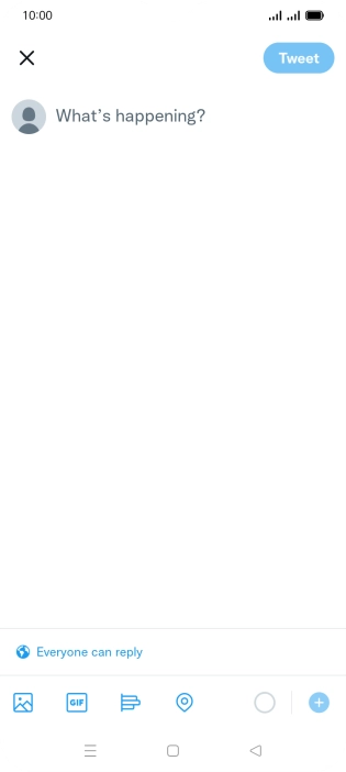 Press the text input field.