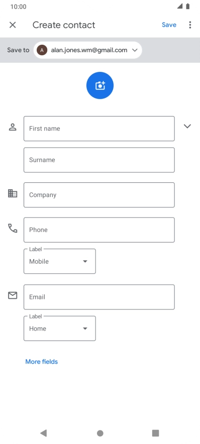 Press the drop down list next to 