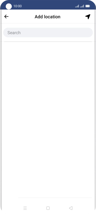 Press the search field and key in the required search word.