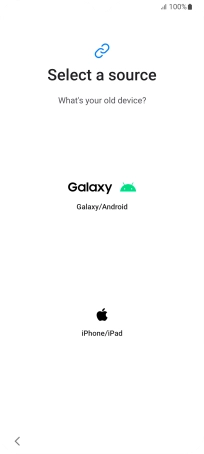 Press the required setting and follow the instructions on the screen to transfer the content from another phone.