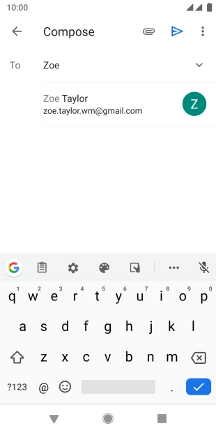 Press the required contact.
