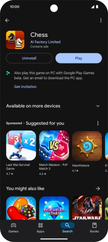 Slide your finger upwards starting from the bottom of the screen to return to the home screen.
