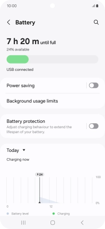 Press Battery protection.