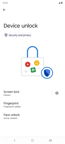 Press Screen lock.
