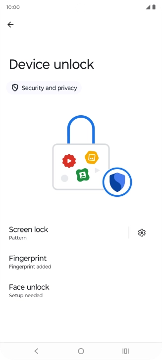 Press Screen lock.