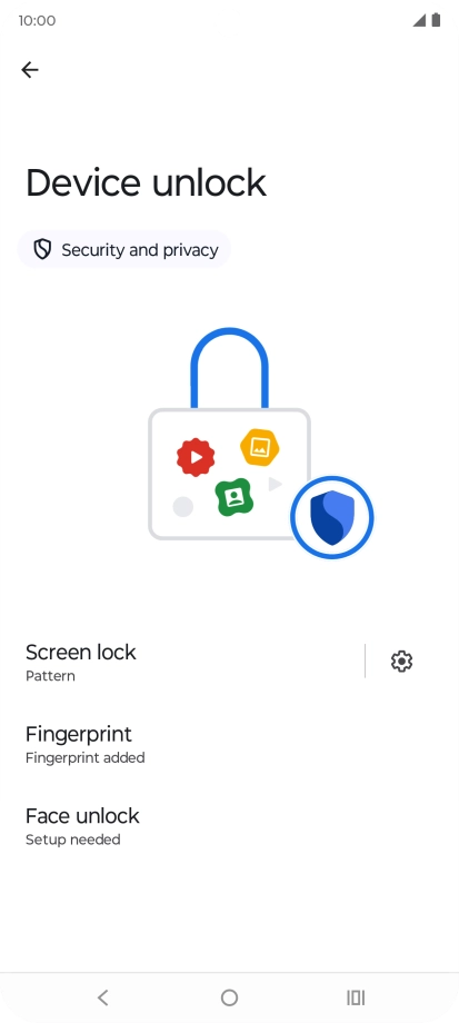 Press Screen lock.
