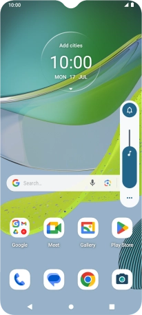Press the sound icon to turn off silent mode.