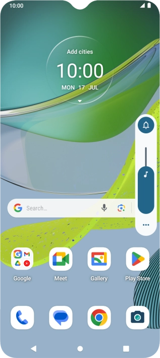 Press the sound icon to turn off silent mode.