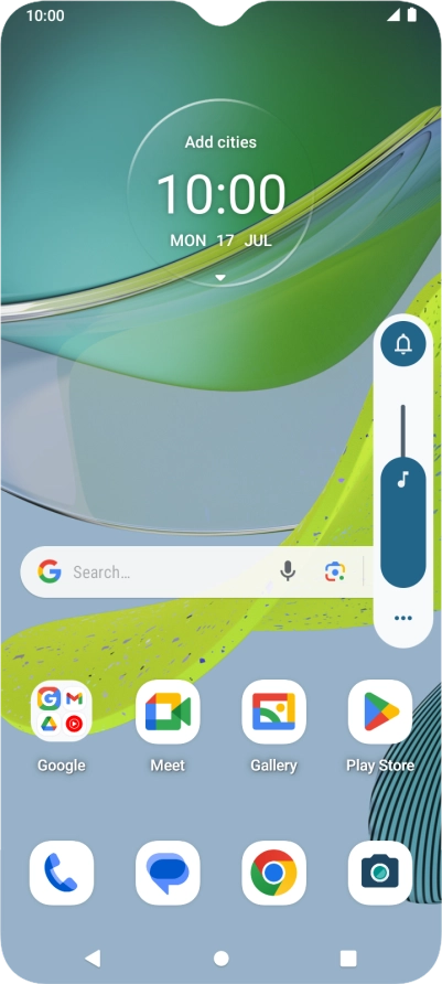 Press the sound icon to turn off silent mode.