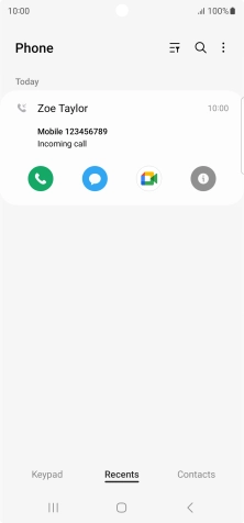 Press the info icon.