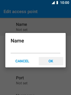 Key in Vodafone MMS and select OK.