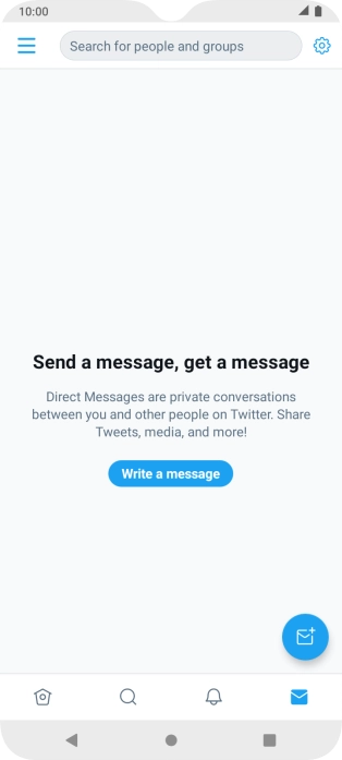 Press the new message icon.