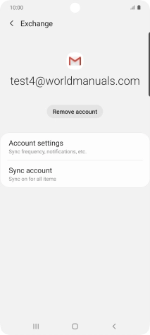 Press Account settings.