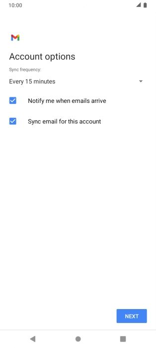 Press the drop down list below 