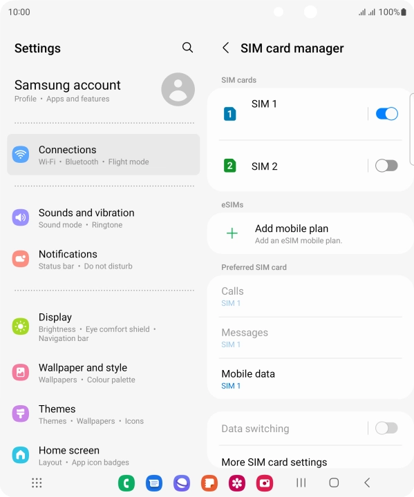 Press the Home key to return to the home screen.