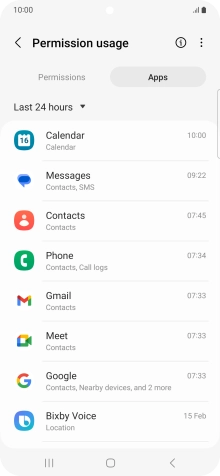Press the drop down list.