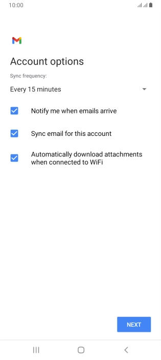 Press the drop down list below 
