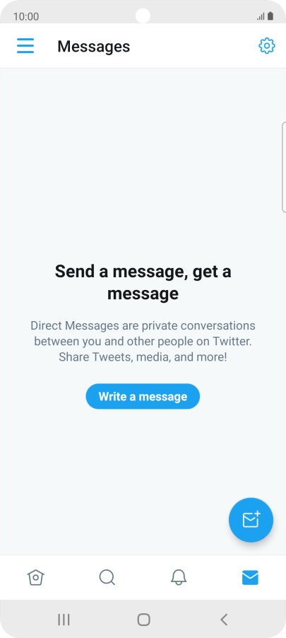 Press the new message icon.