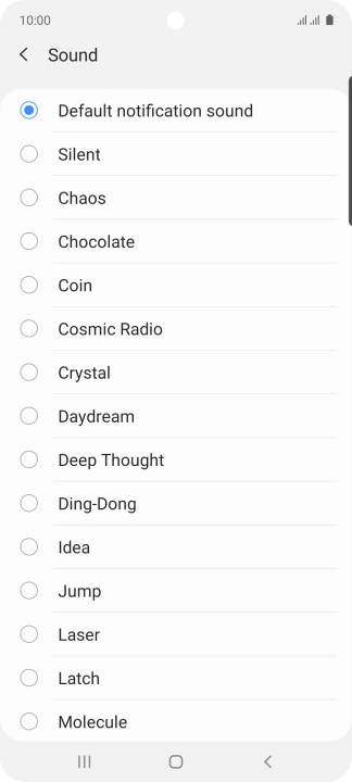 Press the required message tones to hear them.