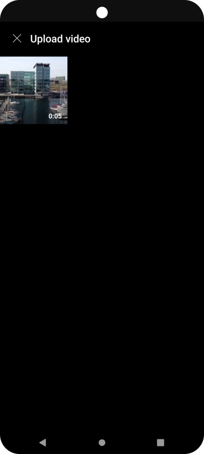 Press the required video clip.