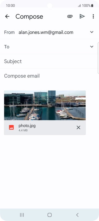 Press the field next to 