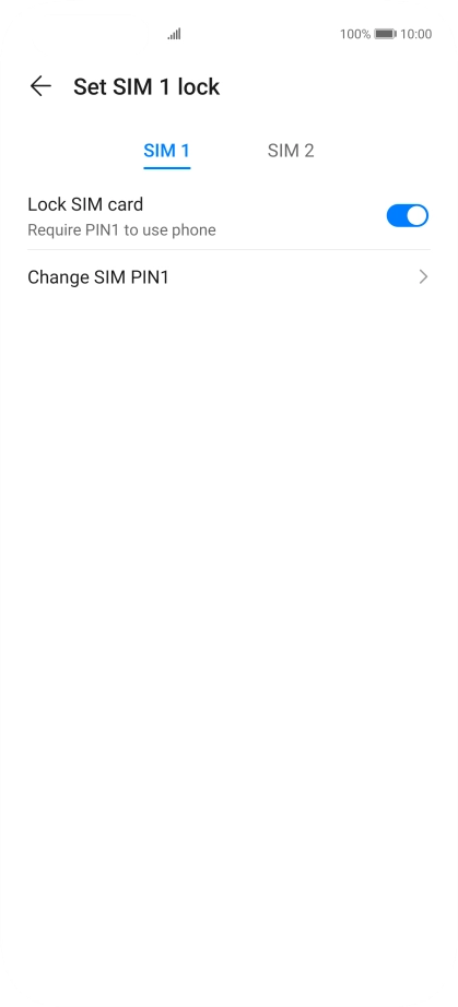 Press Change SIM PIN.