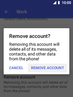 Select REMOVE ACCOUNT.