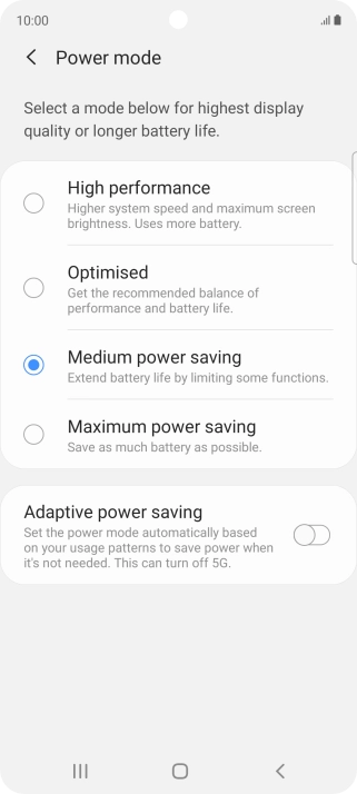 Press the Home key to return to the home screen.