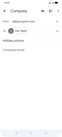 Press the text input field.