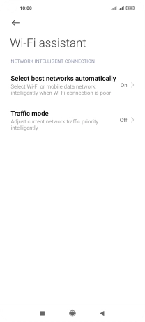 Press Select best networks automatically.