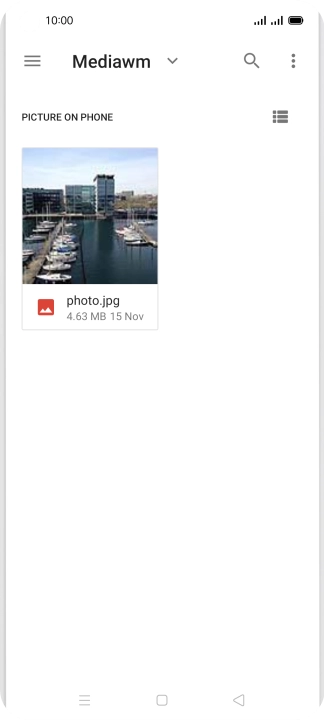 Press the required picture.