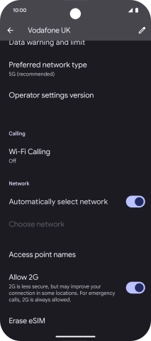 Press Erase eSIM.