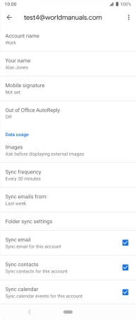 Press Sync frequency.