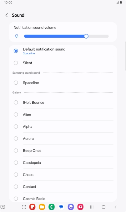 Press the required message tones to hear them.