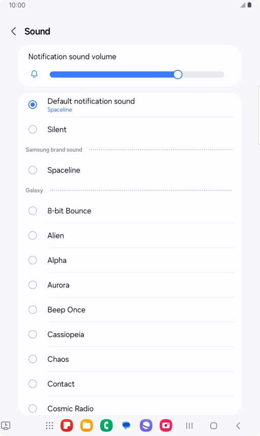 Press the required message tones to hear them.