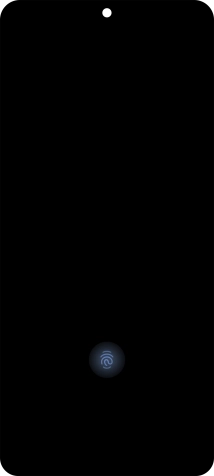 Place your finger on the fingerprint sensor to unlock your phone.