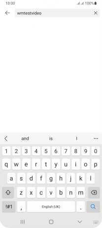 Key in the required search word and press the search icon.