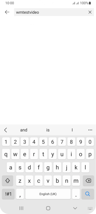 Key in the required search word and press the search icon.
