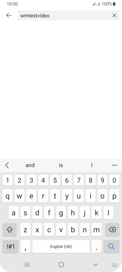 Key in the required search word and press the search icon.