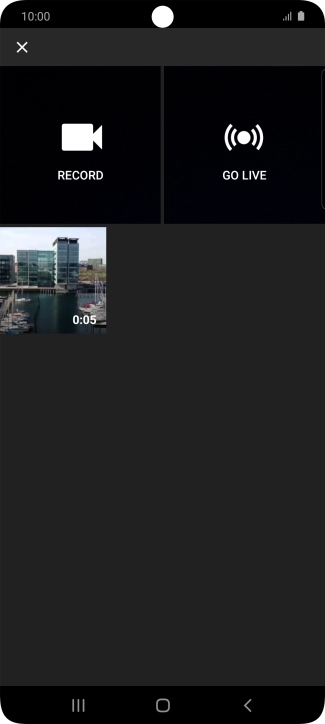 Press the required video clip.
