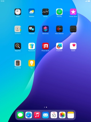 Press and hold anywhere on the home screen.
