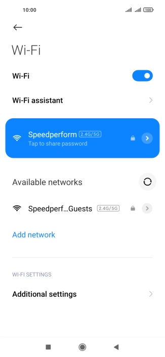 Press the Home key to return to the home screen.