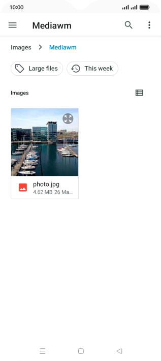 Press the required file.