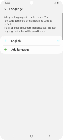 Press Add language.