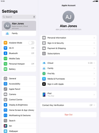 Press the Home key to return to the home screen.