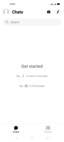 Press the new message icon.