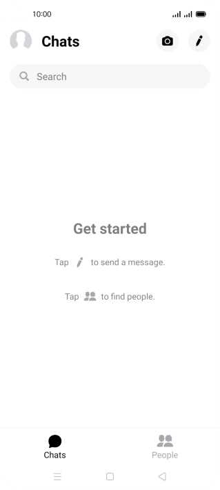 Press the new message icon.